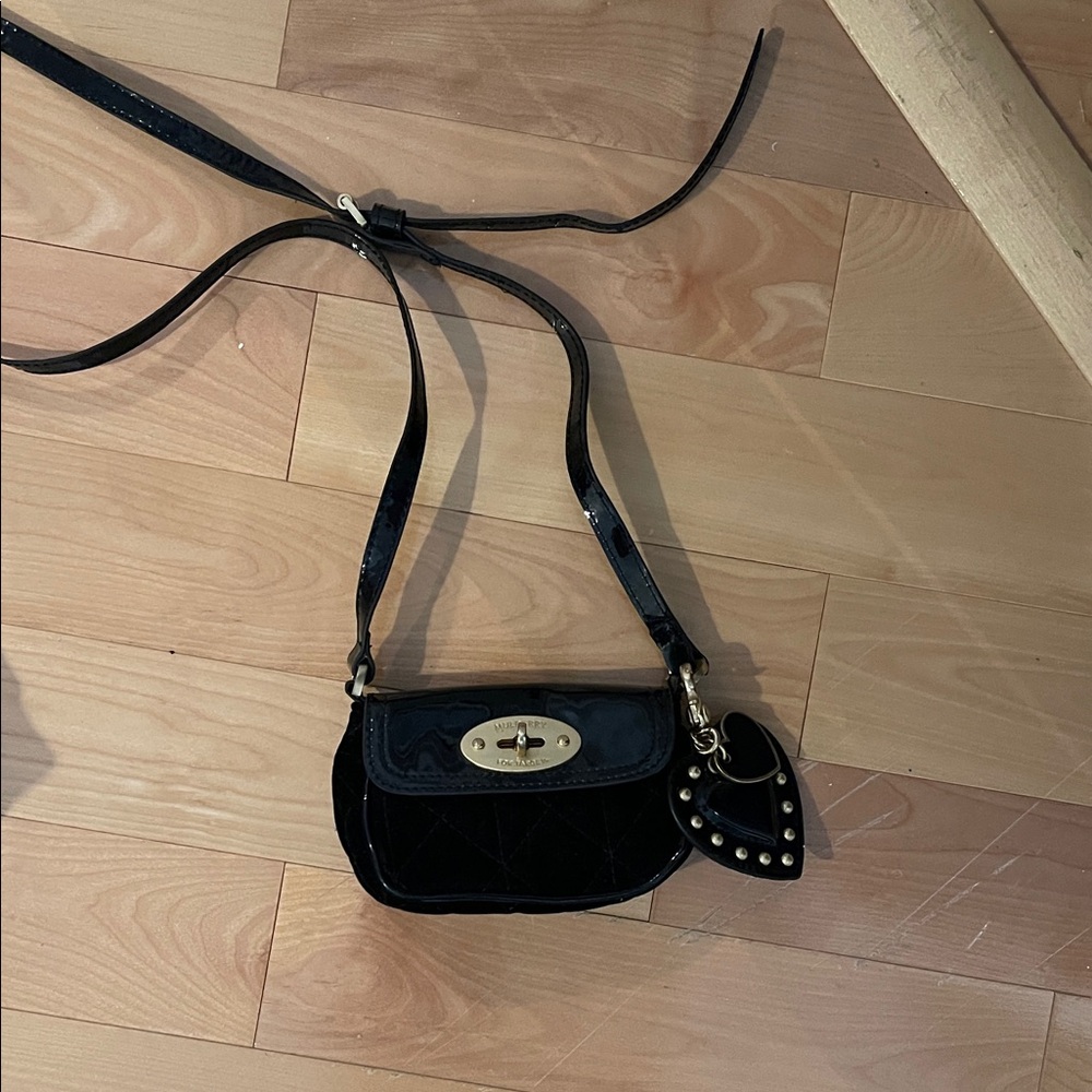 Mulberry for Target Black Mini Bag with Heart Charm